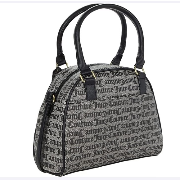 💋✨ Juicy Couture “All Out Of Love” Logo Satchel — GLAM & NWT 🖤🌟 - Picture 2 of 6